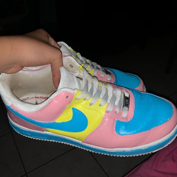 Cotton Candy Air Force 1’s - Picture 2 of 4